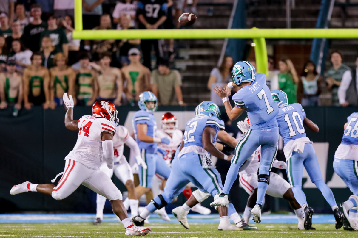 The health of Tulane quarterback Michael Pratt (#7) might be the biggest factor heading into Saturday's contest